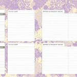 I love the blog tracking section. Each week there is space to track your progress, make to-do lists, jot down ideas and write notes!