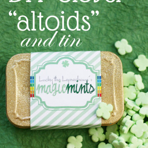 Make your own clover shaped mints at Saynotsweetanne.com