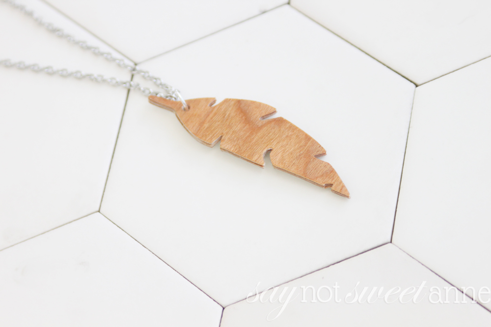 DIY Wood Veneer Pendant Sweet Anne Designs