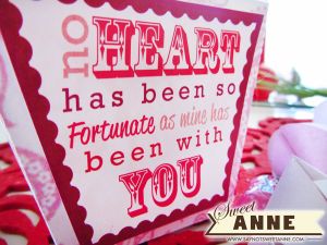 Adorable Printable Fortune Cookies & Box | saynotsweetanne.com | #valentine #love #printable