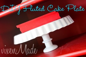 DIY fluted Cake Stand
