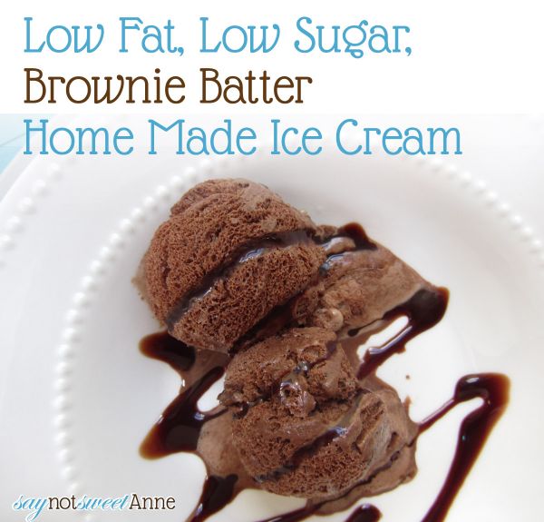 Low Fat Brownie Batter Ice Cream Sweet Anne Designs