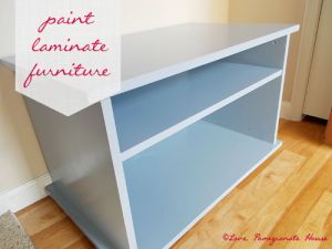 Paint laminate furniture