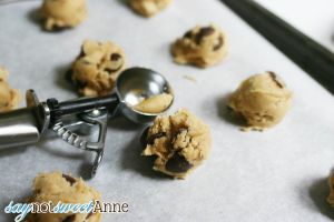 Amazing Chocolate Chip Cookie Recipe! Chocolatey and a little salty @saynotsweetanne.com
