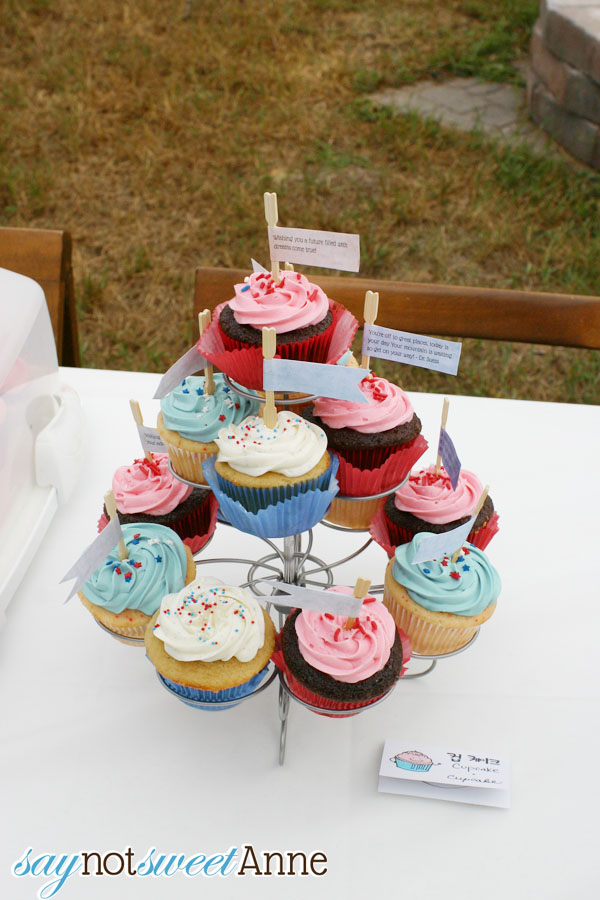 DIY Cupcake Flags with Customizable Template at Saynotsweetanne.com