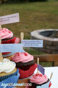 DIY Cupcake Flags with Customizable Template at Saynotsweetanne.com