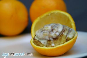 2 step Campfire Cinnamon Rolls! Great for camp, or on the grill. Easy enough for little helpers! more at Saynotsweetanne.com  #cinnamon #camp #food #orange #treat