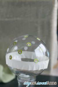 Easy DIY Etched Glass Ornament | Saynotsweetanne.com | #Christmas #ornament #diy #classy