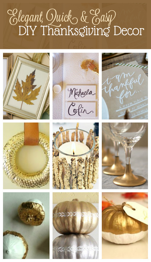 12 Elegant and Easy DIY Projects for a Beautiful Thanksgiving | Saynotsweetanne.com | #thanksgiving #elegant #wedding #diy #decorations