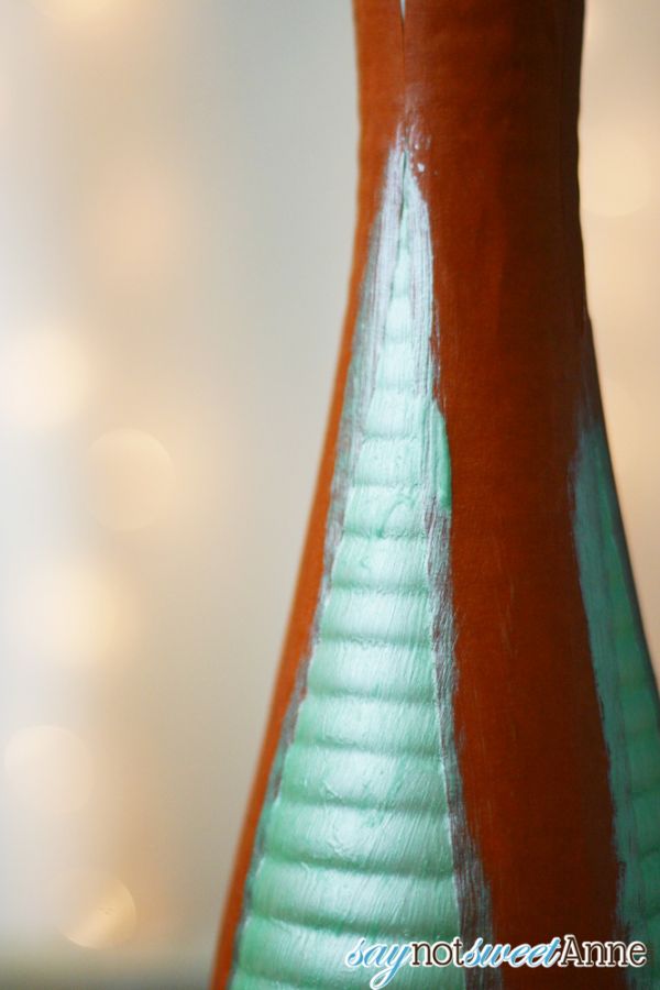 Tree Painted Christmas Vase Sweet Anne Designs