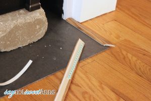 DIY Easy & Removable Fireplace - Create a beautiful and believable fireplace on the cheap. Moving? Take it with you! | Saynotsweetanne.com | #diy #renovation #fireplace #apartment
