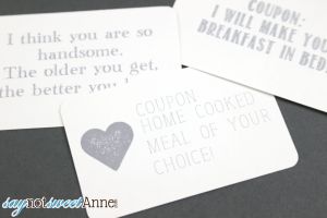 Sweet Printable Love Notes in a tin! Upcycle an old Altioids tin to house these sweet, personal sayings | saynotsweetanne.com | #love #card # tin #valentine