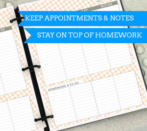 Amazing Printable '14 - '15 Student  Planner! Room for homework, class schedule, month/week views and more!| from saynotsweetanne.com | #planner #printable #organize #student 