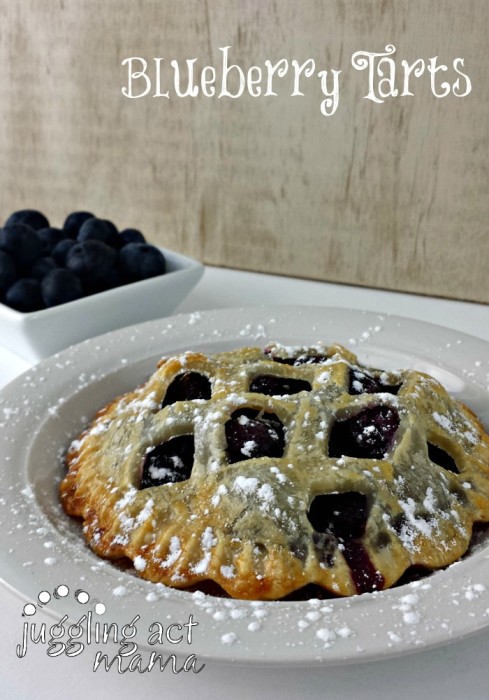 Blueberry Pie Tarts (Mini Pies) from Juggling Act Mama