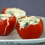 Cheesy Spinach Stuffed Tomatoes