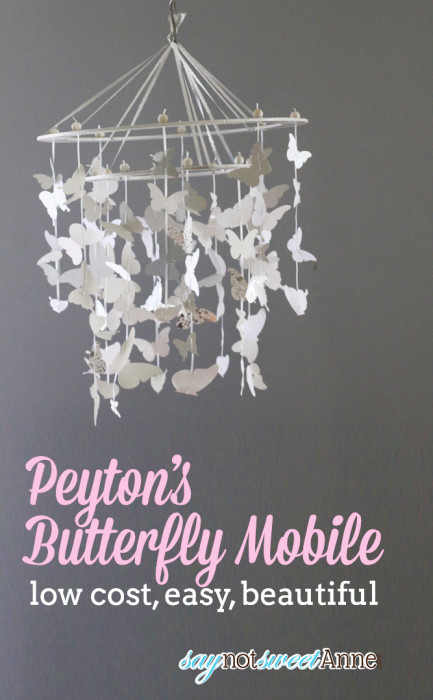 DIY Butterfly Paper Mobile - Sweet Anne Designs