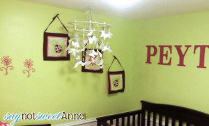 Check out how pretty it looks in Peyton's room! I can't wait to meet her! ♥︎