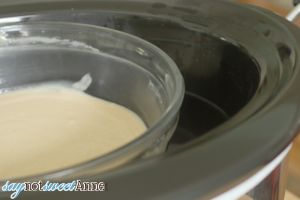 Easy Slow Cooker Apple Cider Caramel Sauce! | saynotsweetanne.com | #caramel #apple #slowcooker #dessert #topping