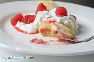 Saturday Crepes | Berry compote with French Cream Crepes. Easier than I ever thought! | saynotsweetanne.com