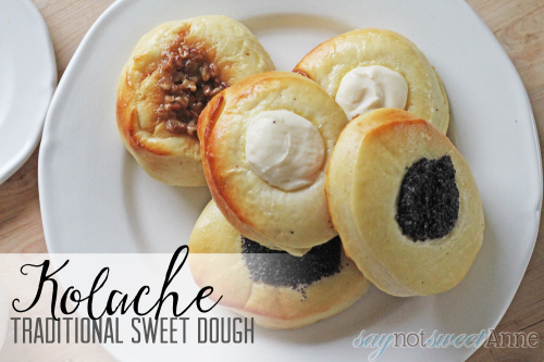 Kolache - Traditional Eastern European Sweet Dough | saynotsweetann.com | #bread #backing #christmas #tradition