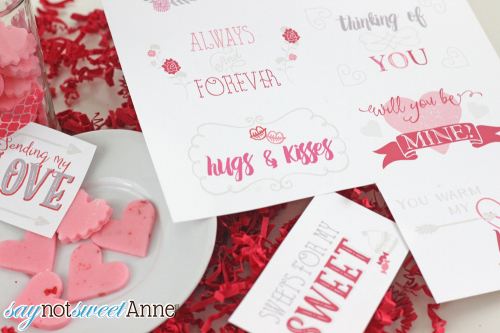 Easy DIY Soft Candies + Printable Valentine Tags by Saynotsweetanne.com
