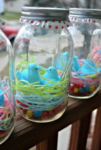Easter Mason Jars from The Domestic Geek