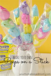 Peeps on a stick from Your Home Based Mom