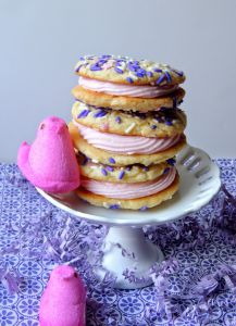 White Chocolate Peep Cookiewiches from The Frugal Foodie Mama