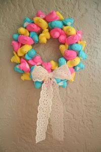 Peep Wreath from Tried and True Blog