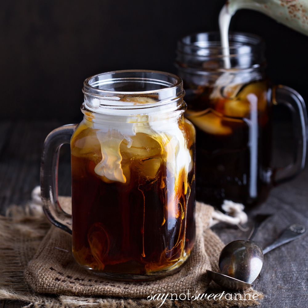 How to make Cold Brew Coffee the easy way! Perfect for iced coffees in the hot months, or just because. | saynotsweetanne.com