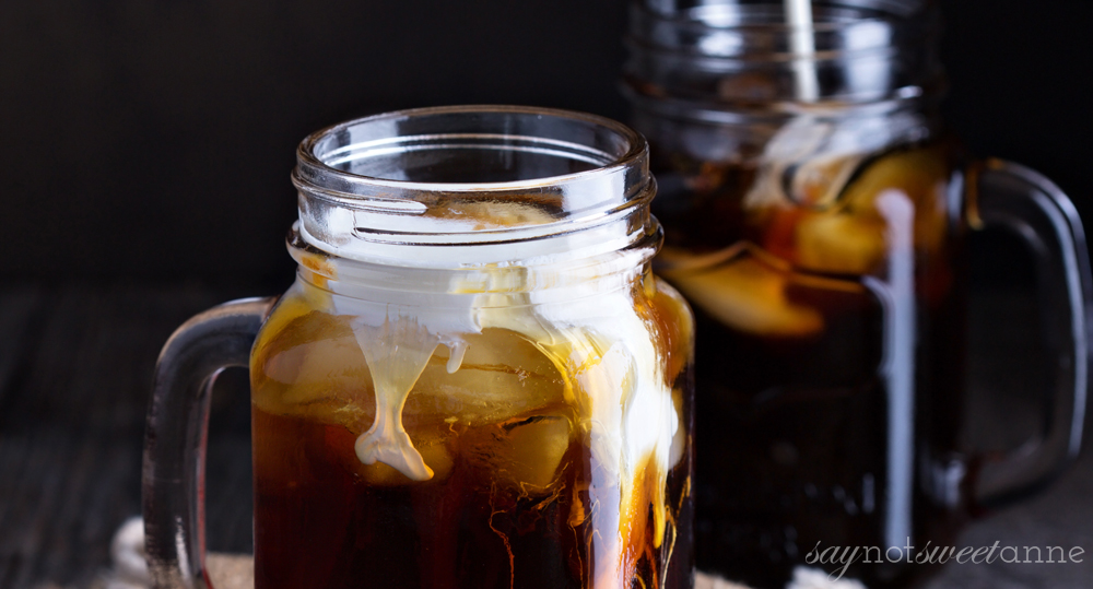 How to make Cold Brew Coffee the easy way! Perfect for iced coffees in the hot months, or just because. | saynotsweetanne.com