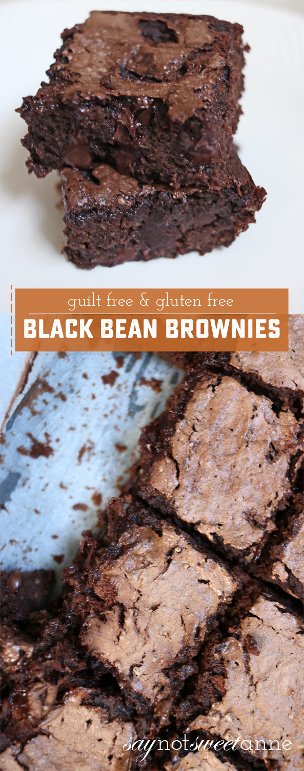 Guilt Free Gluten Free Black Bean Brownies - Sweet Anne Designs