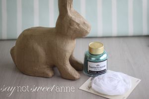 Easy and Elegant Easter Bunny | saynotsweetanne.com