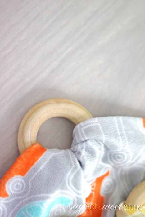 Beautiful DIY Baby Teethers! Perfect for baby shower gifts, or just to make a special keepsake for baby. | saynotsweetanne.com
