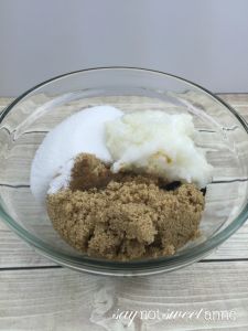Easy DIY Coconut and Coffee Scrub! Great for skin health, and perfectly pampering. | saynotsweetanne.com
