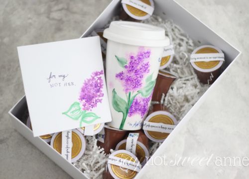 A Better Way to make a Sharpie Mug! More than just coloring a mug and baking it, this method creates a beautiful water color effect, allows you to erase while coloring and uses Dishwasher safe mod podge! | saynotsweetanne.com