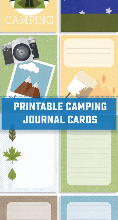 Printable Camping Journal Cards - Sweet Anne Designs