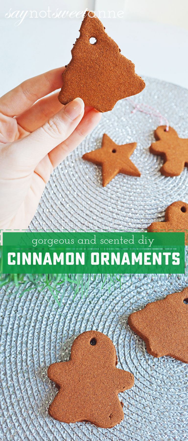 How To Make DIY Cinnamon Ornaments Sweet Anne Designs