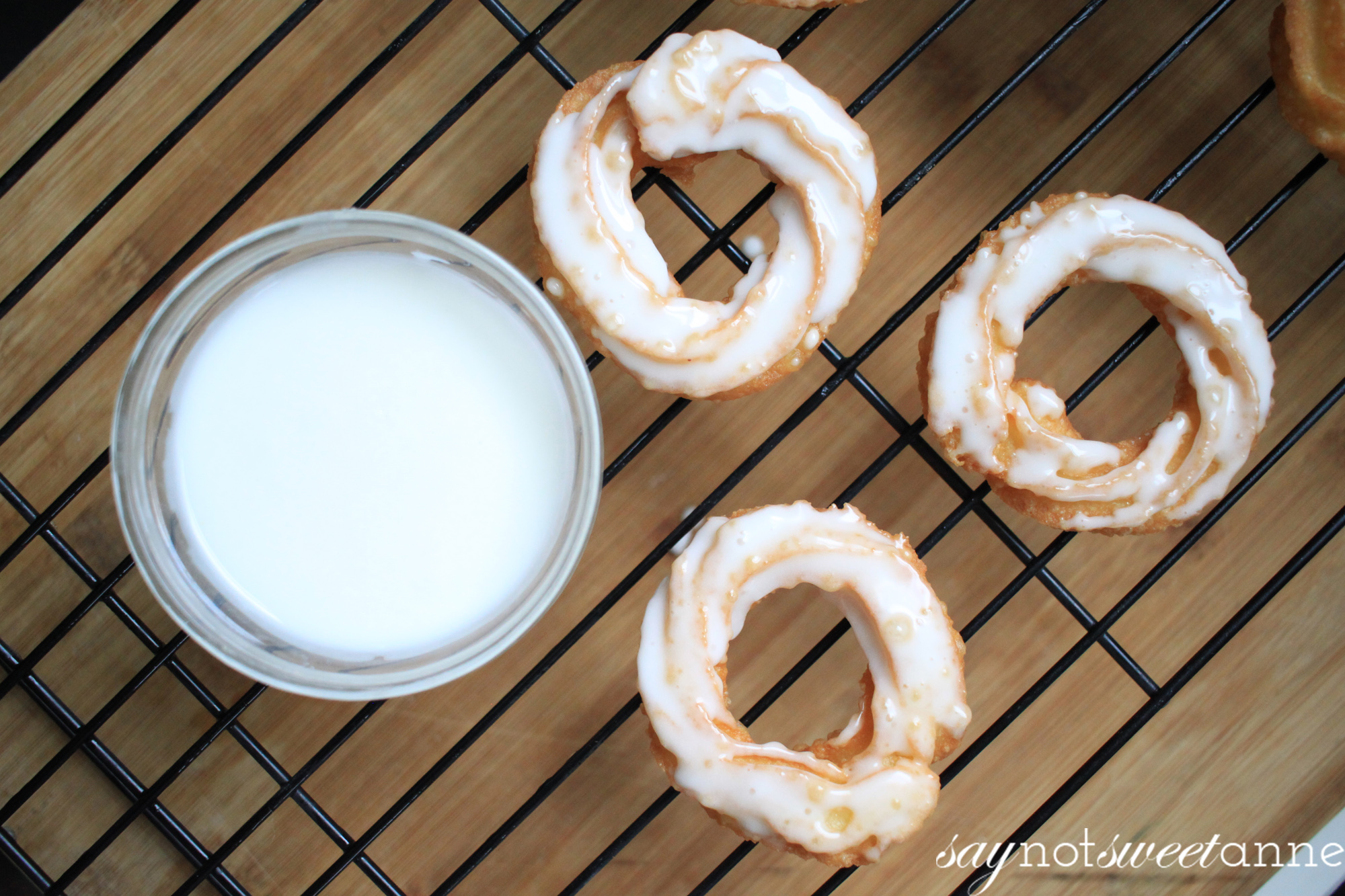Simplified and Easy French Crullers! Perfect for a weekend treat, or to serve to guests. A time honored and somewhat tricky recipe demystified! |Saynotsweetanne.com