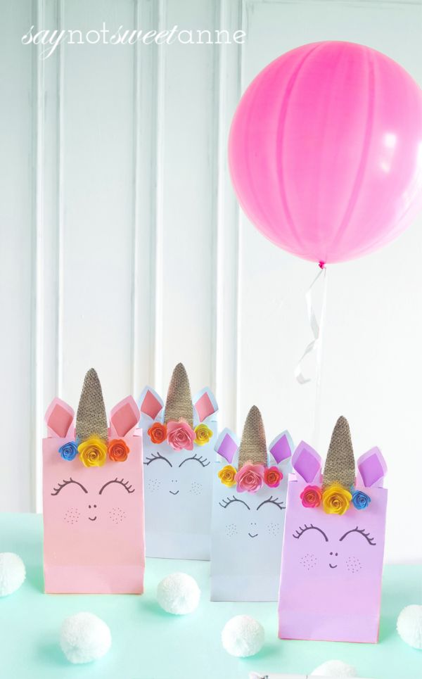 Adorable Unicorn Treat Bags to Delight and Surprise Sweet Anne Designs
