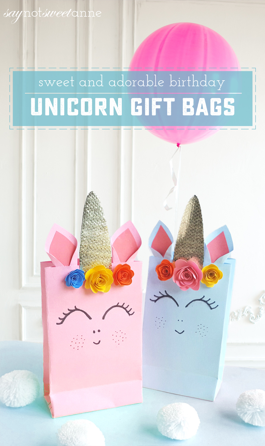 Adorable Unicorn Treat Bags to Delight and Surprise Sweet Anne Designs