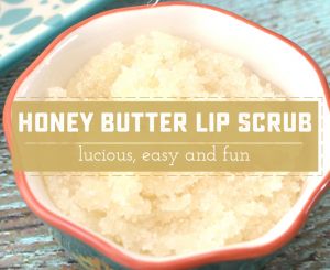 An amazing DIY Honey Butter Lip scrub tutorial! Great for gifts, for the beauty mavens or just for fun! | saynotsweetanne.com
