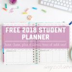 2018 June to June Student Planner