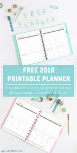 2019 Printable Planners - Sweet Anne Designs